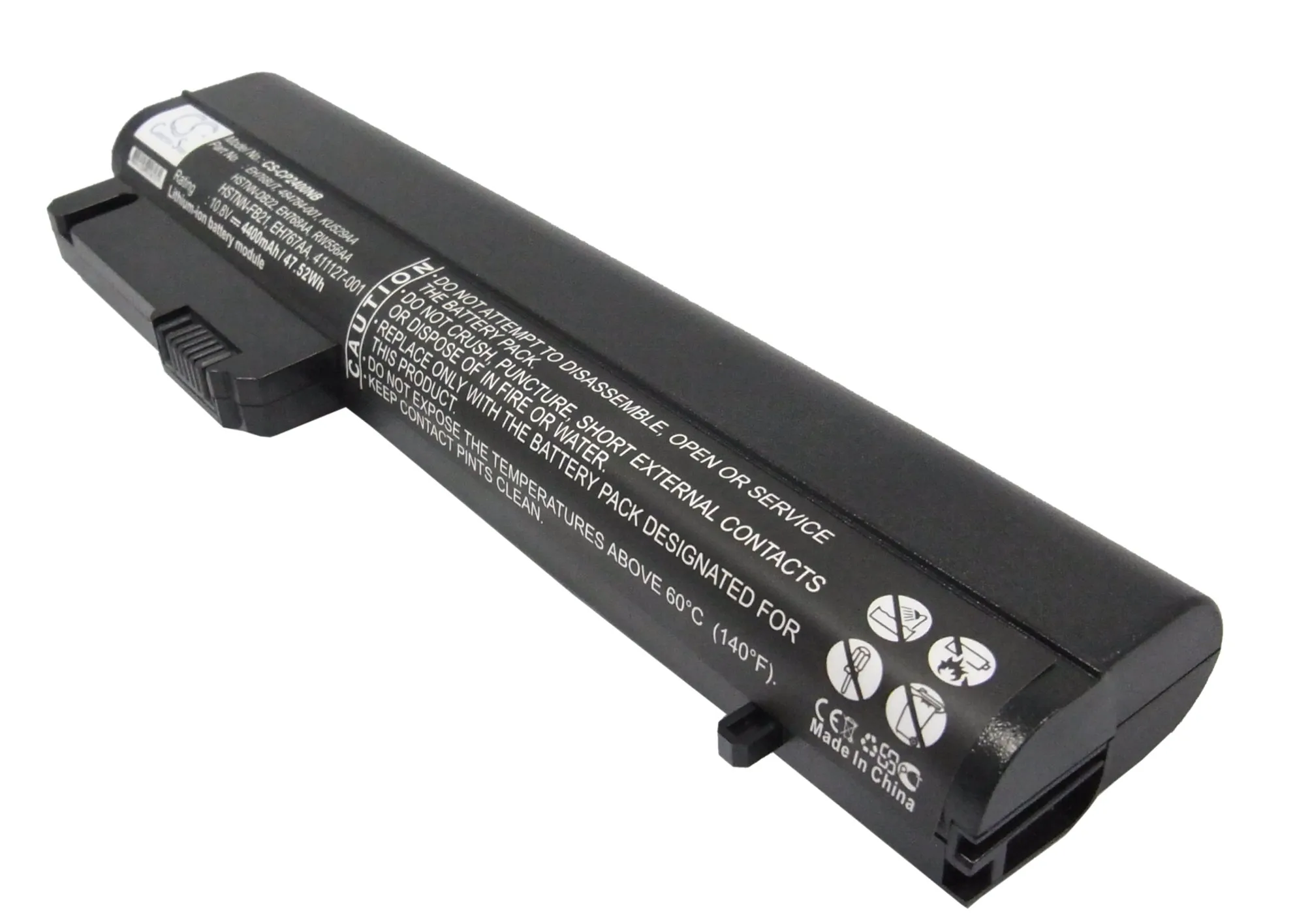 CS 4400mAh/47.52Wh battery for HP EliteBook 2530p,2533t 412789-001,BJ803AA,HSTNN-XB21,HSTNN-XB22,HSTNN-XB23,MS06XL
CS 4400mAh/47.52Wh battery for HP EliteBook 2530p,2533t 412789-001,BJ803AA,HSTNN-XB21,HSTNN-XB22,HSTNN-XB23,MS06XL