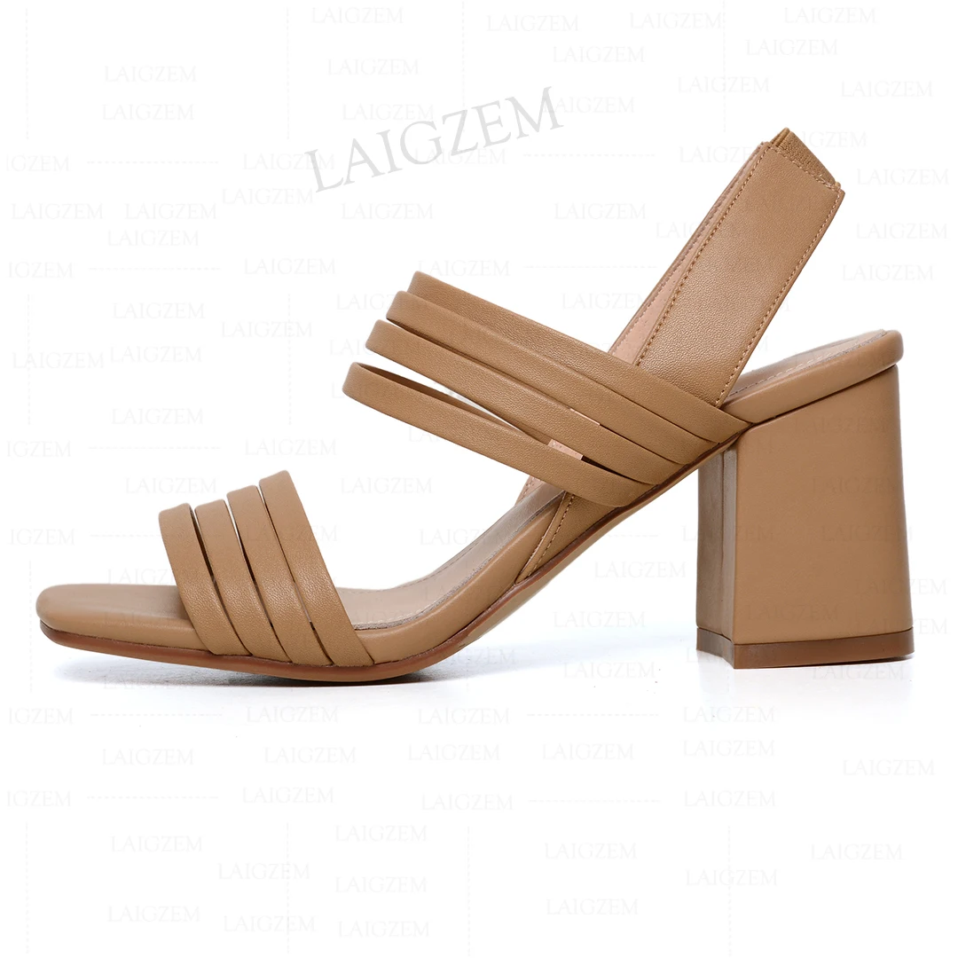 LAIGZEM Women Pumps Genuine Leather Strappy Slip On Concise Sandals 6.5CM Thick Heels Ladies Summer Shoes Woman Size 33 37 39 40
LAIGZEM Women Pumps Genuine Leather Strappy Slip On Concise Sandals 6.5CM Thick Heels Ladies Summer Shoes Woman Size 33 37 39 40