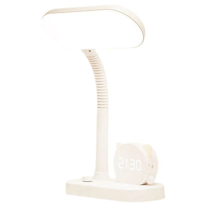 LED Reading Desk Lamp Stepless Dimming Desk Lamp Tri-Color With Clock Pen Holder Night Lights
LED Reading Desk Lamp Stepless Dimming Desk Lamp Tri-Color With Clock Pen Holder Night Lights