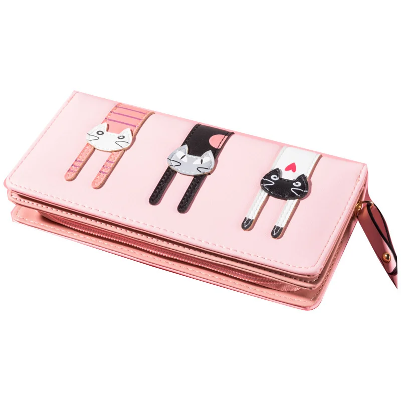 Ladies Wallet Long Small Fresh Cat Clutch Bag Multi-card Large Capacity Mobile Phone Bag Wallet Women Sweet Lady Style Bag
Ladies Wallet Long Small Fresh Cat Clutch Bag Multi-card Large Capacity Mobile Phone Bag Wallet Women Sweet Lady Style Bag