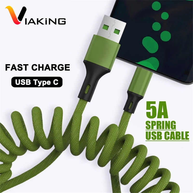 5A Automatic Spring Type-C Data Cable for Huawei Mate50 40 Pro Samsung Xiaomi Android Super Fast Charge Type-C Charging Cable
5A Automatic Spring Type-C Data Cable for Huawei Mate50 40 Pro Samsung Xiaomi Android Super Fast Charge Type-C Charging Cable