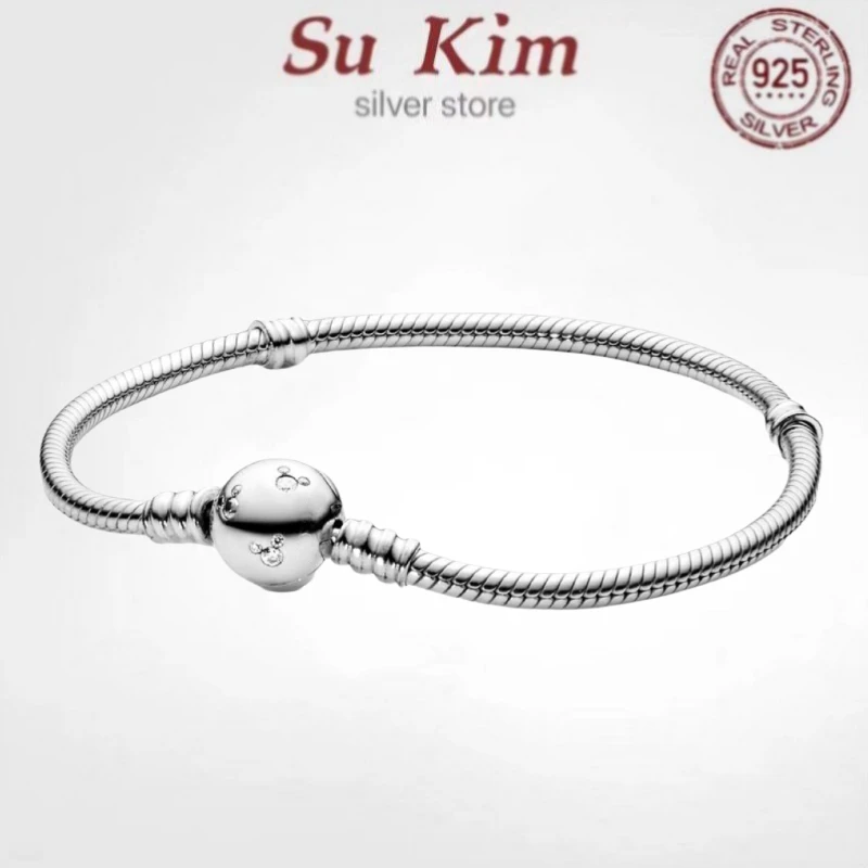 Женский браслет «Змея» из серебра 100% пробы, с Шармами
Женский браслет «Змея» из серебра 100% пробы, с Шармами