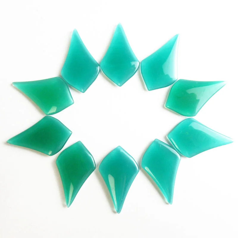 Free Shipping Best Quality 10Pcs Green Agate Inverted Triangle Double Side NO Hole For Jewelry Necklaces Earrings Gems
Free Shipping Best Quality 10Pcs Green Agate Inverted Triangle Double Side NO Hole For Jewelry Necklaces Earrings Gems