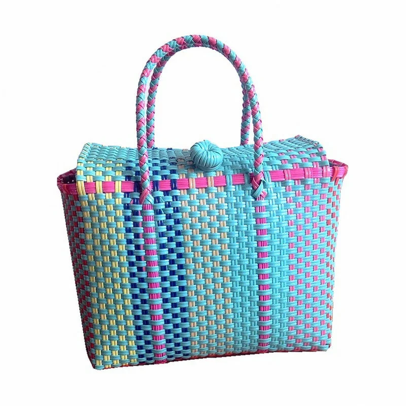 Foreign Trade New Vegetable Basket Thin Strip Woven Bag Tote Basket with Lid Vegetable Basket Bag Picnic Basket Shopping Basket
Foreign Trade New Vegetable Basket Thin Strip Woven Bag Tote Basket with Lid Vegetable Basket Bag Picnic Basket Shopping Basket