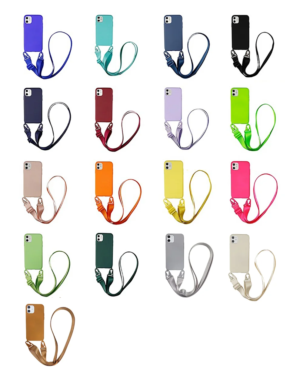 Necklace Lanyard Phone Case For iPhone 12 11 Pro Max XS X XR SE 6 7 8 Plus Soft Color Strap Cord Chain Tape Back Cover Shell
Necklace Lanyard Phone Case For iPhone 12 11 Pro Max XS X XR SE 6 7 8 Plus Soft Color Strap Cord Chain Tape Back Cover Shell