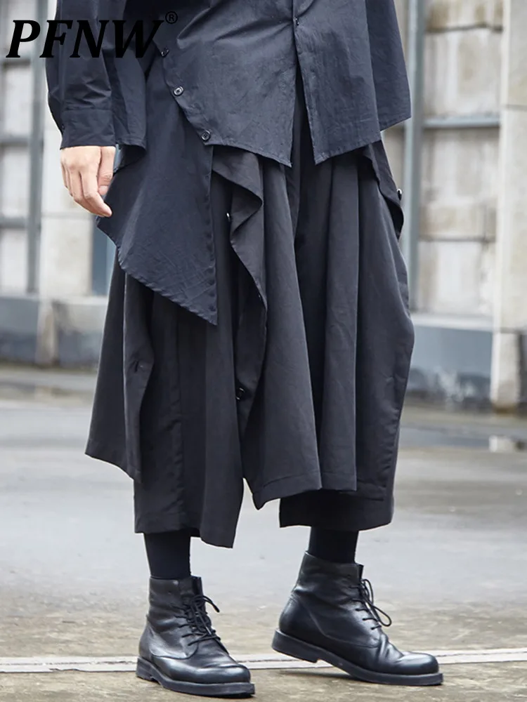 PFNW 2023 Summer New Fashion Tide Niche Darkwear Yamamoto Style Solid Pants For Men Casual Wide Leg Loose Cropped Pants 12A3444
PFNW 2023 Summer New Fashion Tide Niche Darkwear Yamamoto Style Solid Pants For Men Casual Wide Leg Loose Cropped Pants 12A3444