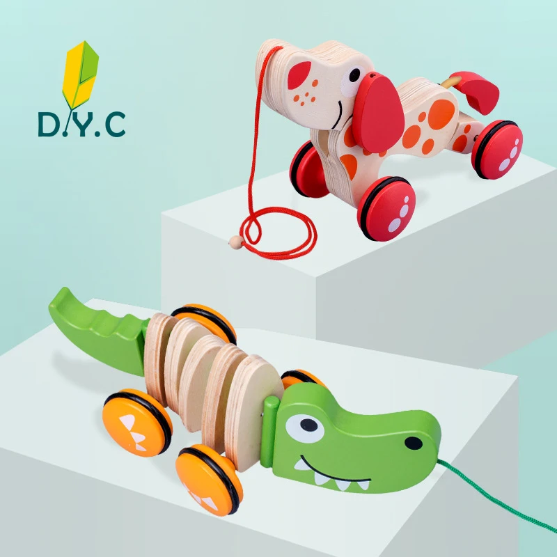 Baby Cute Wooden Toy Robot Dog Puppy Car Pull Along Animal with Leash Baby Learning Walking Educational Toys for Kid 1 2 3 years
Baby Cute Wooden Toy Robot Dog Puppy Car Pull Along Animal with Leash Baby Learning Walking Educational Toys for Kid 1 2 3 years
