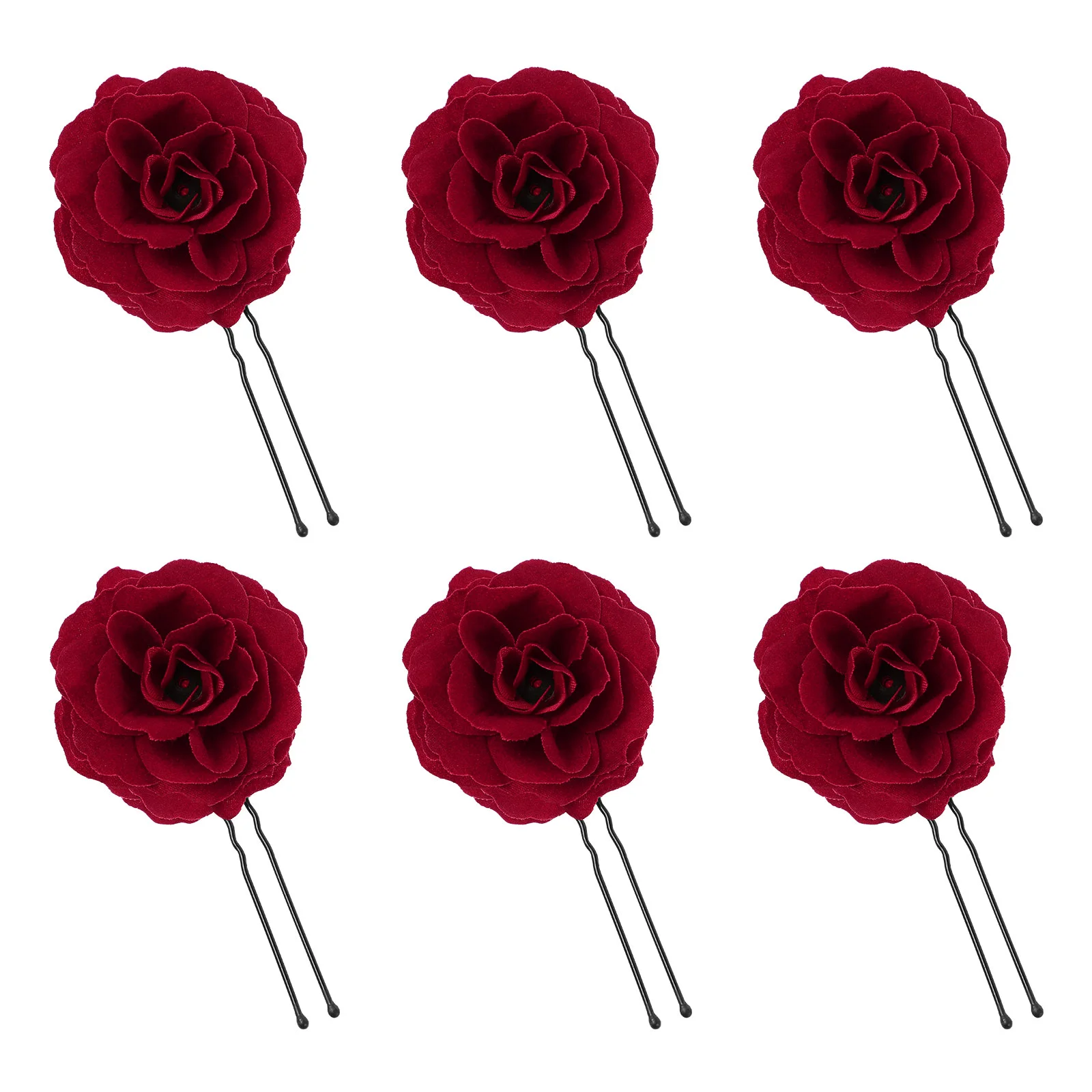 U Shape Bobby Red Rose Hair Clip Flower Accessories Vintage Bridesmaids Decorative Clips Bridal Wedding Shaped Hairpins
U Shape Bobby Red Rose Hair Clip Flower Accessories Vintage Bridesmaids Decorative Clips Bridal Wedding Shaped Hairpins