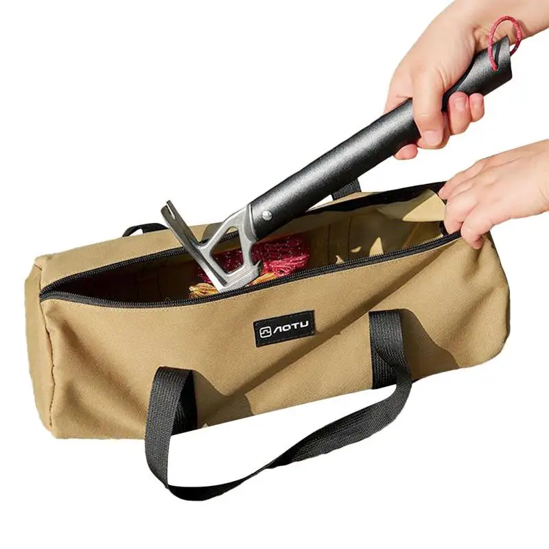 Camping Tent Stakes Bag Canvas Double Layer Tent Pole Bag Tent Accessories Ground Nail Storage Bag For Outdoor Camping Canopy
Camping Tent Stakes Bag Canvas Double Layer Tent Pole Bag Tent Accessories Ground Nail Storage Bag For Outdoor Camping Canopy