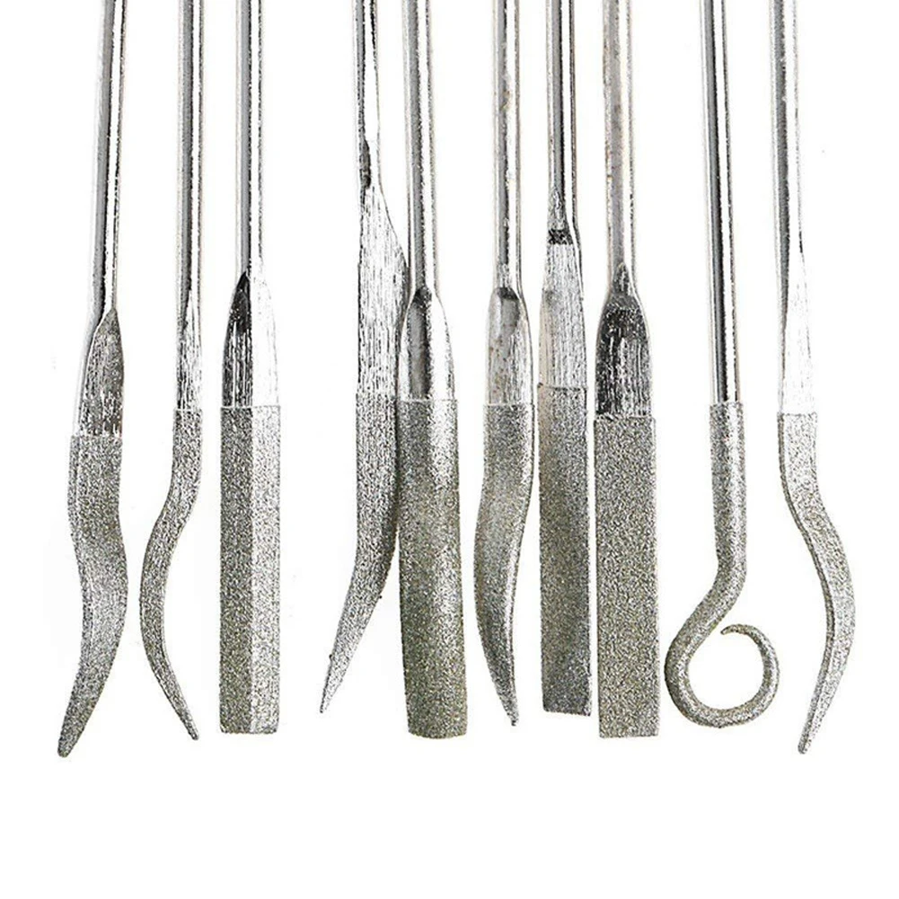 10PCS 3*140mm Diamond Needle File Set Home DIY Hand Tools Portable Craft Files For Metal Stone Glass Ceramic Wood Carving
10PCS 3*140mm Diamond Needle File Set Home DIY Hand Tools Portable Craft Files For Metal Stone Glass Ceramic Wood Carving