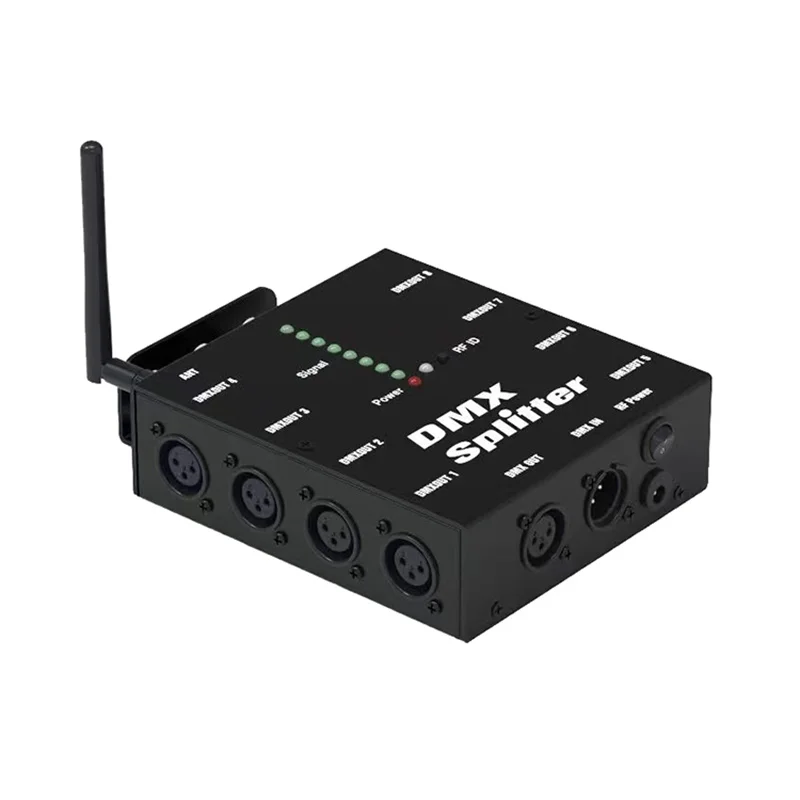 2.4Ghz DMX512 Wireless 8CH Signal Amplifier Dmx Splitter With Wireless Receiver
2.4Ghz DMX512 Wireless 8CH Signal Amplifier Dmx Splitter With Wireless Receiver