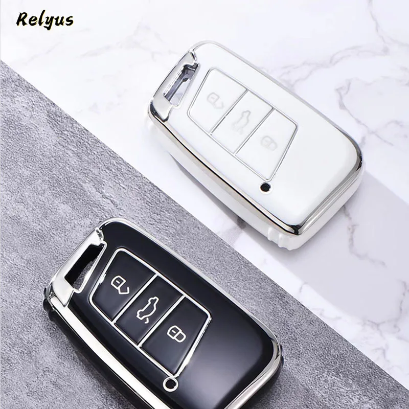 New Soft TPU Car Key Case Cover Protector Bag for VW Volkseagen Passat B8 Magotan for Skoda Superb A7 Kodiaq for Seat Shell Fob
New Soft TPU Car Key Case Cover Protector Bag for VW Volkseagen Passat B8 Magotan for Skoda Superb A7 Kodiaq for Seat Shell Fob