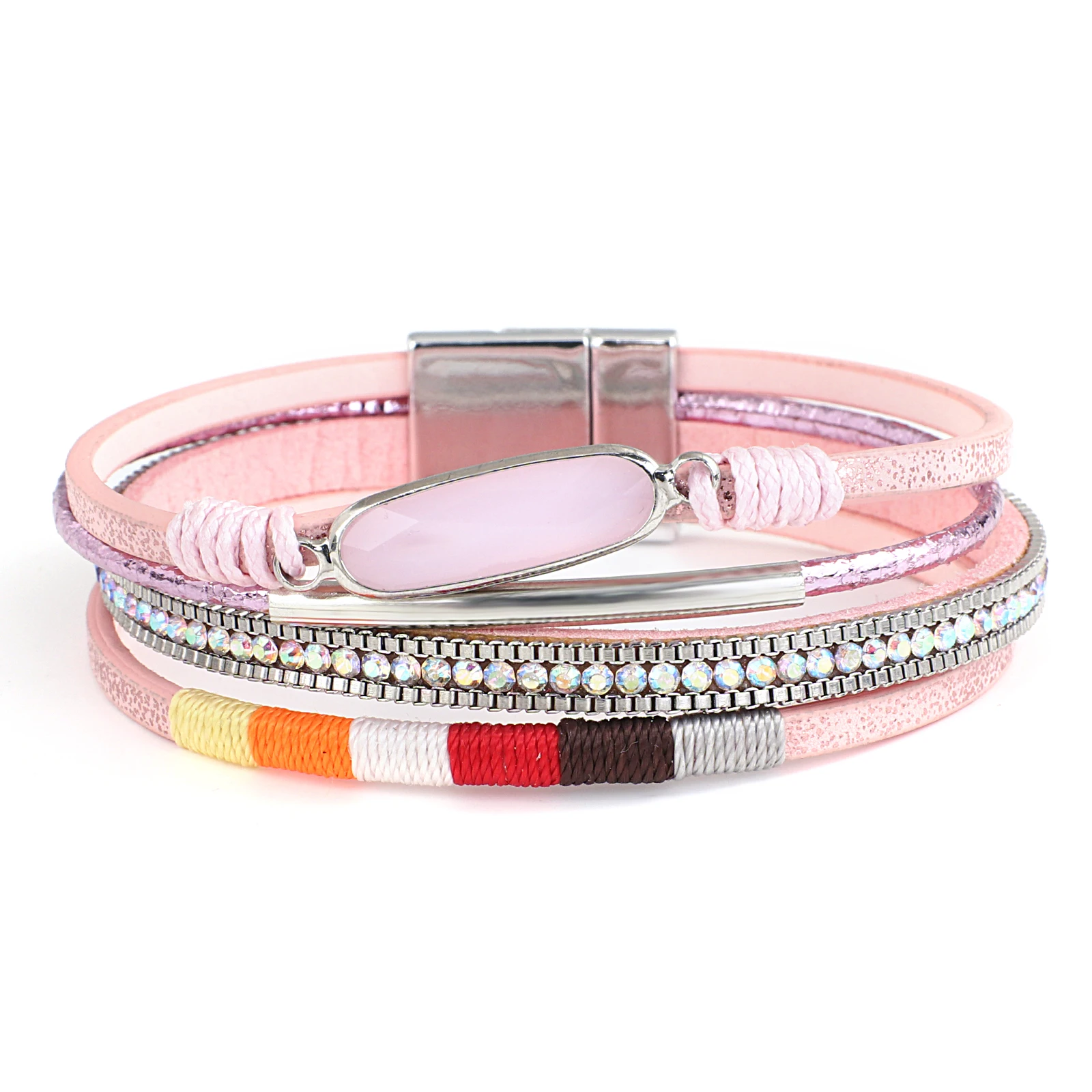 ALLYES Trendy Leather Wrap Bracelet for Women Charm Handmade Clasp Bangles Bracelets with Crystal Beads Couple Wristband Jewelry
ALLYES Trendy Leather Wrap Bracelet for Women Charm Handmade Clasp Bangles Bracelets with Crystal Beads Couple Wristband Jewelry