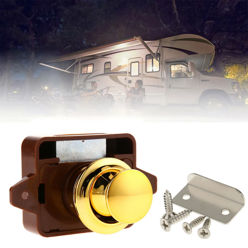 Camper Car Push Lock Button Catch Lock Cupboard Door Knob Caravan Motorhome Boat RV Cabinet Push Latch Desk Drawer Furniture
Camper Car Push Lock Button Catch Lock Cupboard Door Knob Caravan Motorhome Boat RV Cabinet Push Latch Desk Drawer Furniture