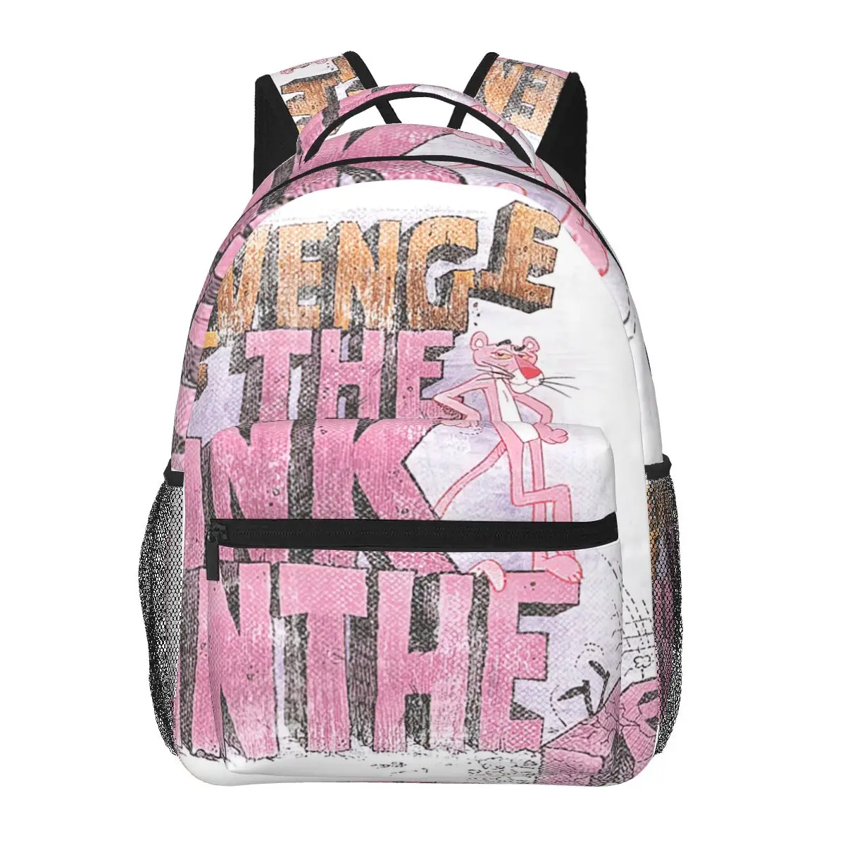 

Pink Panther Vintage Revenge Backpack for Girls Boys Travel RucksackBackpacks for Teenage school bag