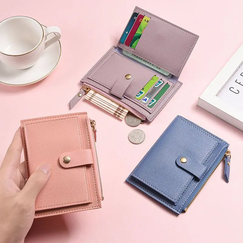 Fashion Women Wallets PuLeather Female Purse Mini Hasp Solid Multi-Cards Holder Coin Short Wallets Slim Small Wallet Zipper Hasp
Fashion Women Wallets PuLeather Female Purse Mini Hasp Solid Multi-Cards Holder Coin Short Wallets Slim Small Wallet Zipper Hasp