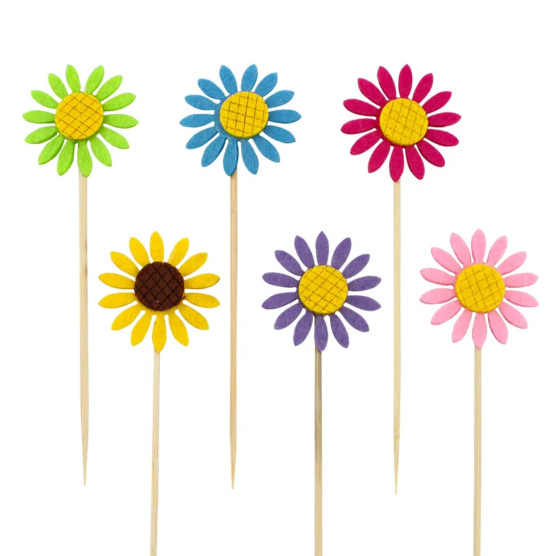 20Pcs Happy Birthday Flower Cake Topper Dessert Sunflower Dessert Snack Flag For Wedding Party Baking Mousse Cupcake Decoration
20Pcs Happy Birthday Flower Cake Topper Dessert Sunflower Dessert Snack Flag For Wedding Party Baking Mousse Cupcake Decoration