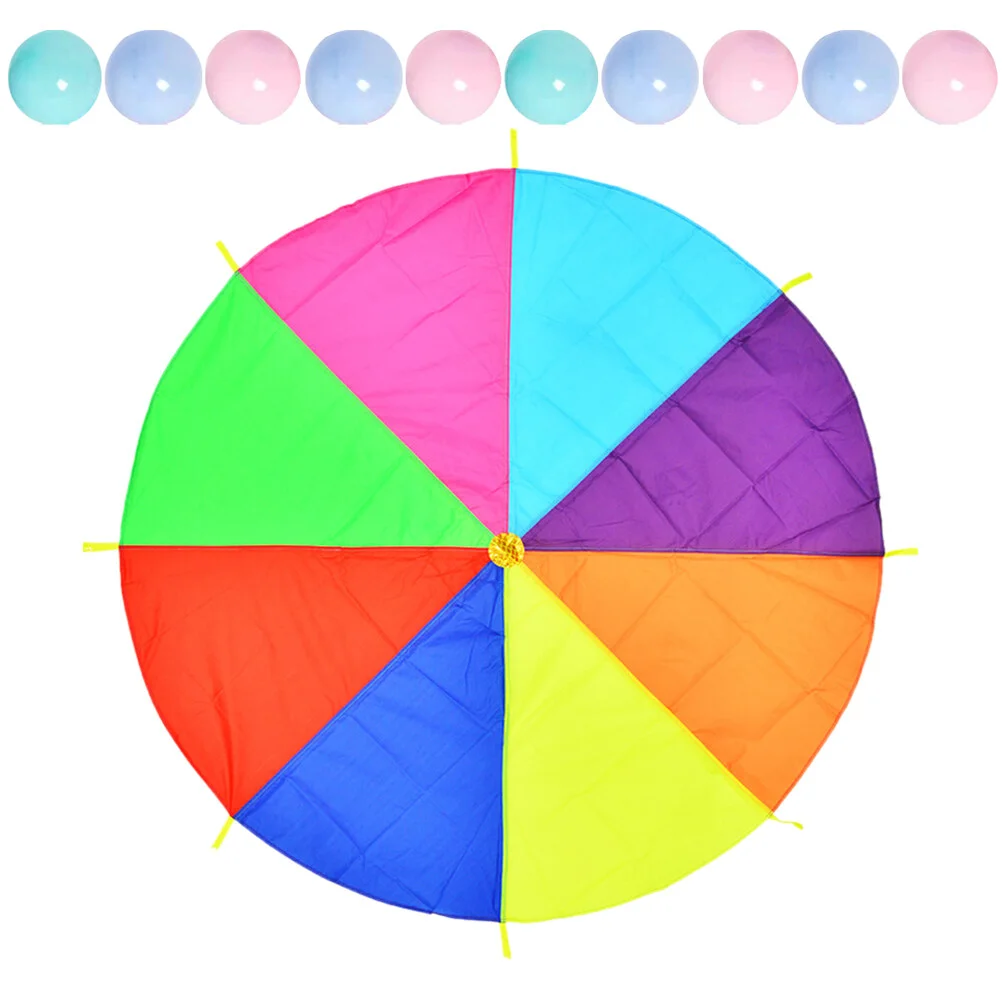 1 Set of Parachute Toy Parachute Plaything Sensory Training Equipment Multicolored Parachute Toy
1 Set of Parachute Toy Parachute Plaything Sensory Training Equipment Multicolored Parachute Toy