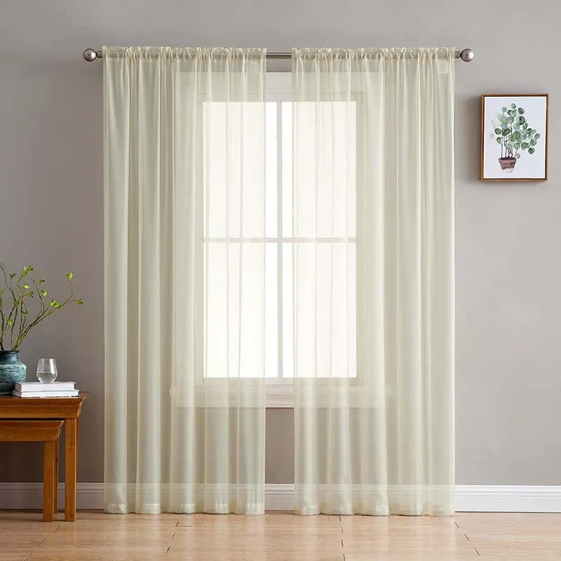 Yaapeet White Window Curtain Sheer Voile Panels for Kitchen Living Room Bedroom Rod Pocket Basic Assorted Colors Sizes
Yaapeet White Window Curtain Sheer Voile Panels for Kitchen Living Room Bedroom Rod Pocket Basic Assorted Colors Sizes