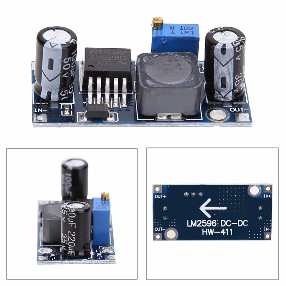 Высококачественный оригинальный LM2596 DC-DC вход 4V-35V выход 1,23 V-30V Регулируемый Модуль понижающего регулятора
Высококачественный оригинальный LM2596 DC-DC вход 4V-35V выход 1,23 V-30V Регулируемый Модуль понижающего регулятора