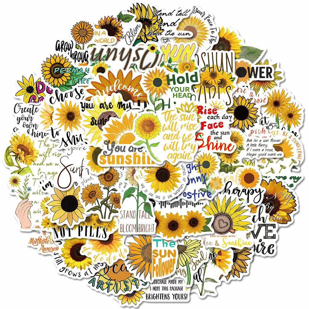 50Pcs Cute Sunflower Sunflower Fridge Phone Tablet Cup Computer Notebook Ipad Stationery Personalized Kawaii Stationery Stickers
50Pcs Cute Sunflower Sunflower Fridge Phone Tablet Cup Computer Notebook Ipad Stationery Personalized Kawaii Stationery Stickers