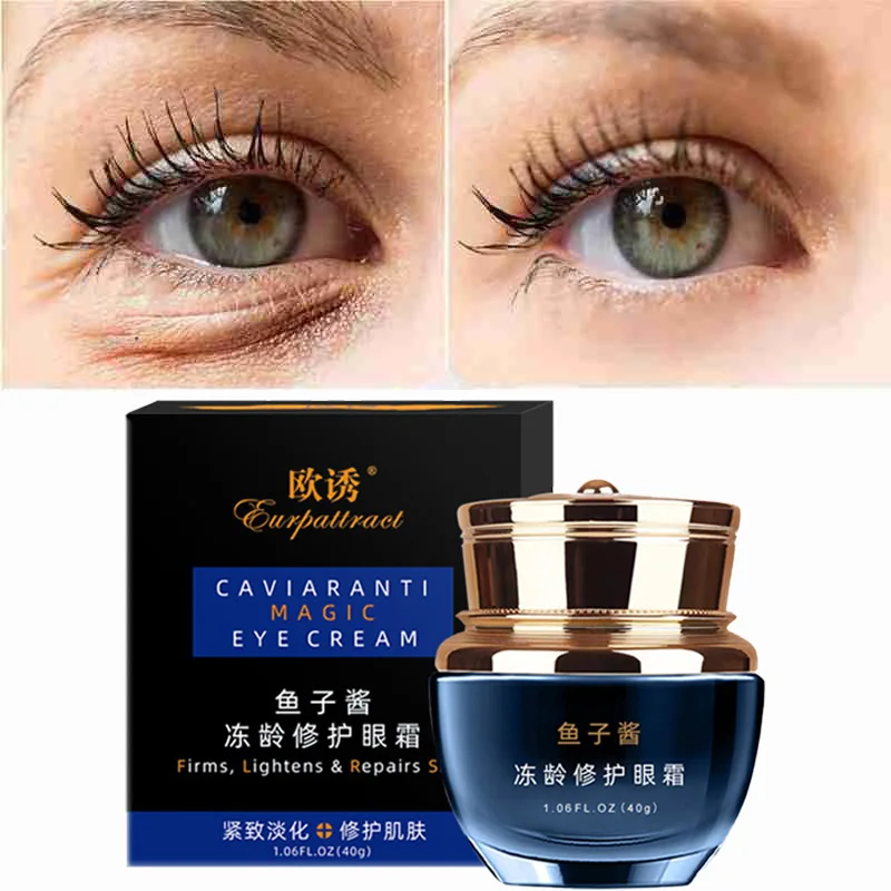 

Caviar Frozen Age Repair Eye Cream 40g/Bottle Remove Dark Circles Eye Bags Dilute Wrinkles Firm And Brighten Anti-Aging