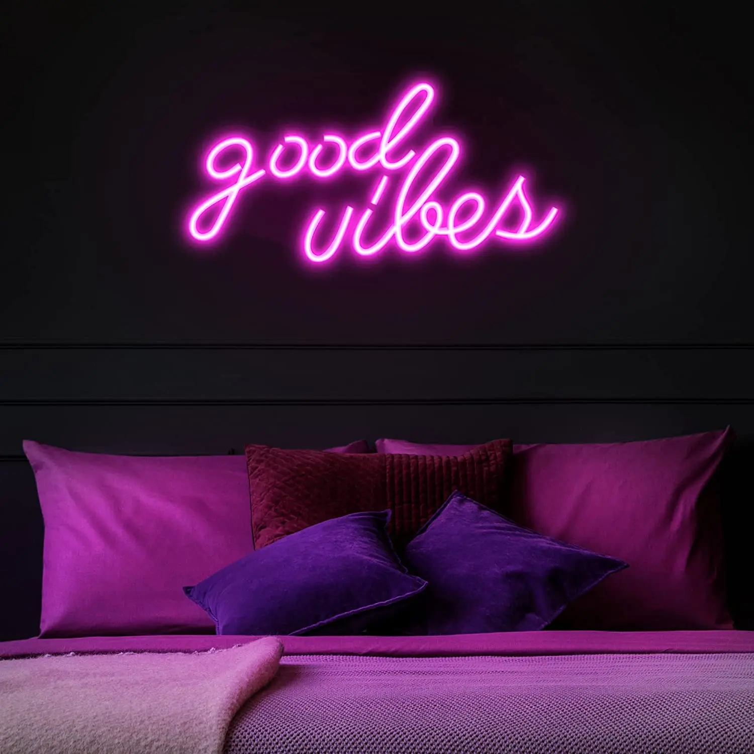 Custom Neon Sign Good Vibes Night Light for Party Decoration Personalized Board For Bedroom Shops Parties Romantic Decor
Custom Neon Sign Good Vibes Night Light for Party Decoration Personalized Board For Bedroom Shops Parties Romantic Decor
