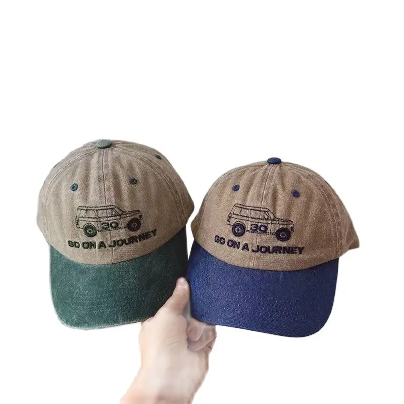 Children Duck Tongue Hat 2023 Versatile Car Personalized Wash Color-blocking Boys Baseball Hat Street punk hip-hop hat 49-53cm
Children Duck Tongue Hat 2023 Versatile Car Personalized Wash Color-blocking Boys Baseball Hat Street punk hip-hop hat 49-53cm