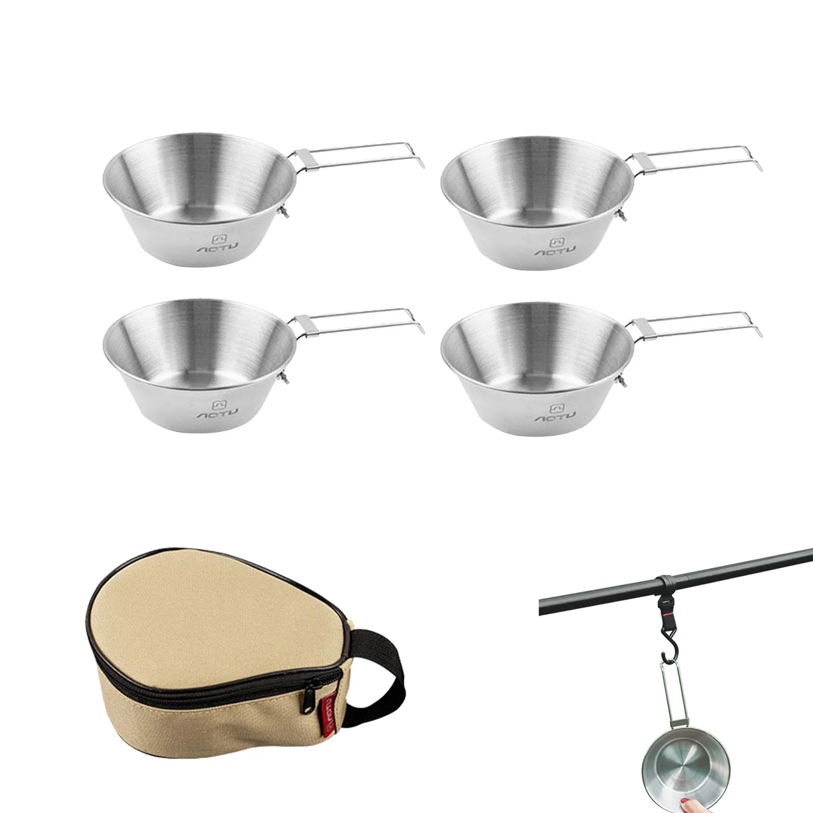 Camping Ultralight Portable Bowl Ultra-Portable Dinnerware Round Folding Bowl Durable Stainless Steel Camping Bowl Tableware 
Camping Ultralight Portable Bowl Ultra-Portable Dinnerware Round Folding Bowl Durable Stainless Steel Camping Bowl Tableware