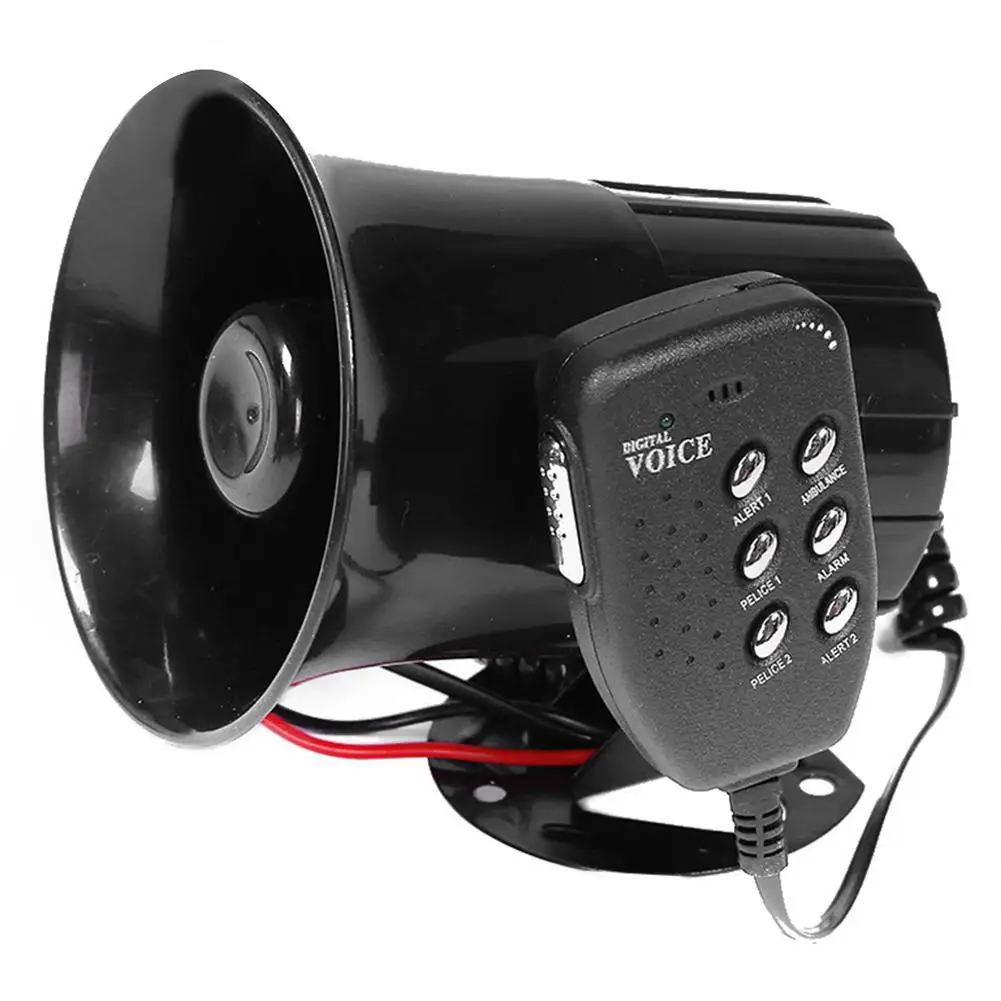 100W 12V Motorcycle Car Auto Loud Air Horn 6-Tones Siren Sound Speaker Megaphone Alarm Van Truck Boat Vehicle-mounted Parts
100W 12V Motorcycle Car Auto Loud Air Horn 6-Tones Siren Sound Speaker Megaphone Alarm Van Truck Boat Vehicle-mounted Parts