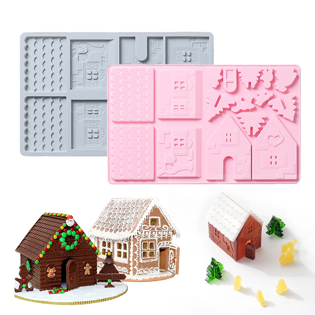 3D Christams Gingerbread House Silicone Mold Kit Art Fairy House Fondant Mould Cake Decorating Tools Chocolate Mold
3D Christams Gingerbread House Silicone Mold Kit Art Fairy House Fondant Mould Cake Decorating Tools Chocolate Mold