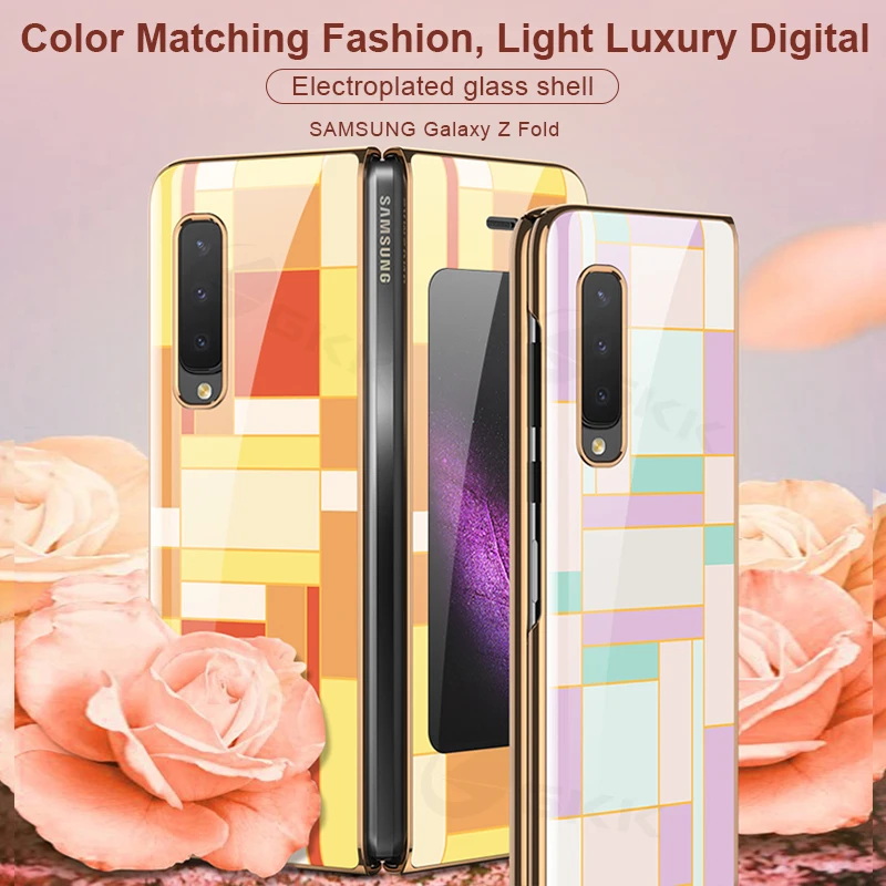 GKK Luxury Plating Glass Case For Samsung Galaxy Z Fold 2 5G HD Pattern Hard Edge Protective Cover For Samsung Z Fold 2 5G Case
GKK Luxury Plating Glass Case For Samsung Galaxy Z Fold 2 5G HD Pattern Hard Edge Protective Cover For Samsung Z Fold 2 5G Case
