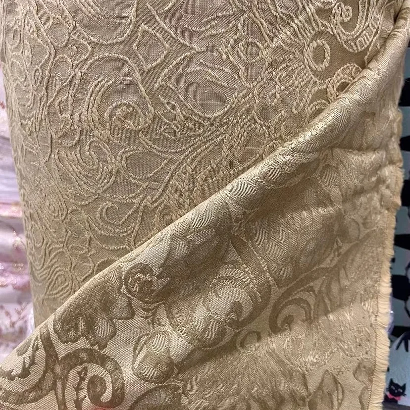 

150cm Width New Arrival Brown Color Limited Edition Classical Jacquard Cheongsam Ancient Suit DIY Cloth