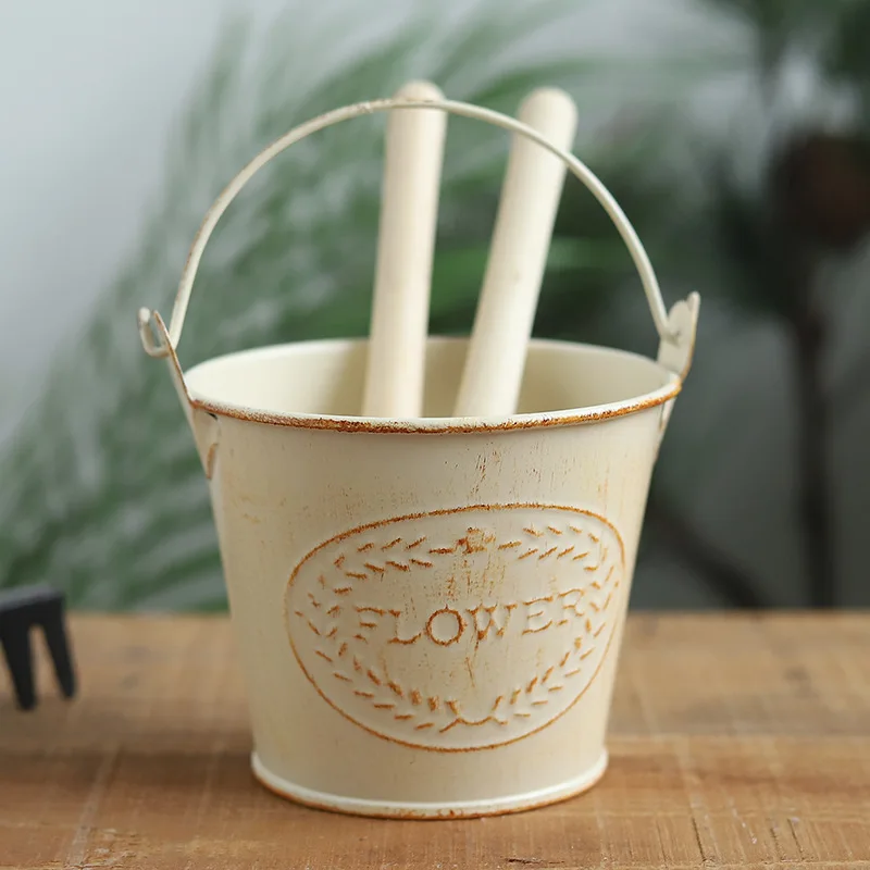 Retro Small Iron Watering Can Home Garden Ornaments Creative Home Decoration Iron Bucket Pots for Flowers
Retro Small Iron Watering Can Home Garden Ornaments Creative Home Decoration Iron Bucket Pots for Flowers