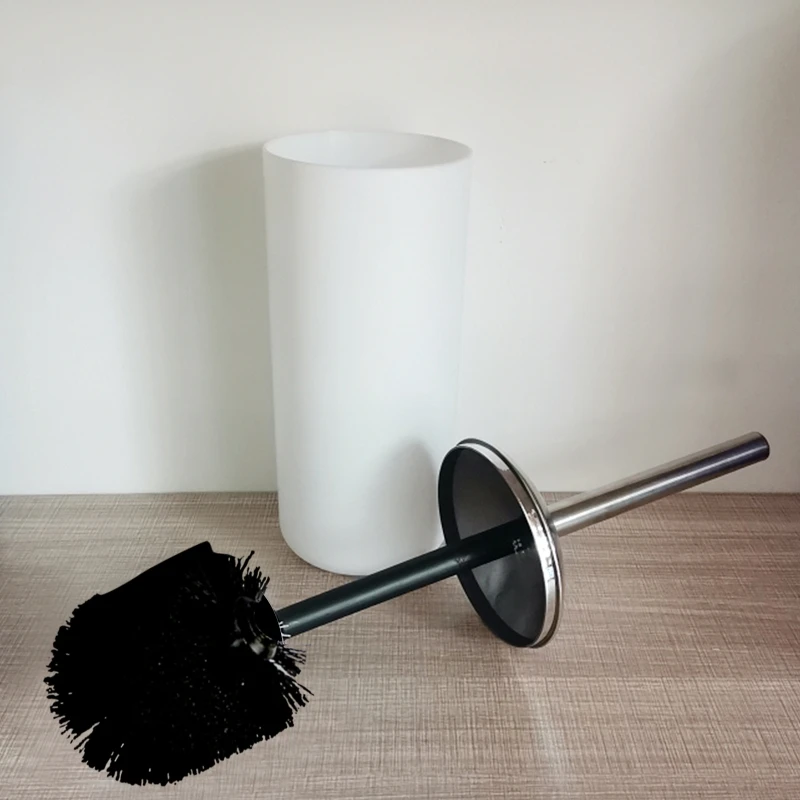Vertical Toliet Brush and Plastic Holder Set with Stainless Steel Long Handle Toilet Bowl Scrubber Bathroom Deep Cleaning Tool
Vertical Toliet Brush and Plastic Holder Set with Stainless Steel Long Handle Toilet Bowl Scrubber Bathroom Deep Cleaning Tool