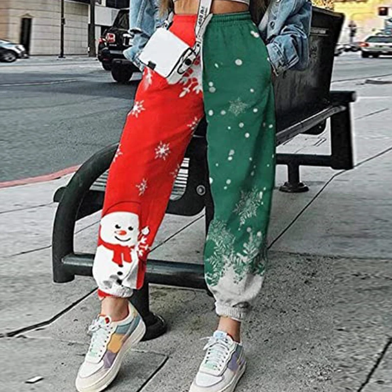 Leisure Sports All-Match Print Sweatpants 2022 Autumn Women Fashion Elastic Waist Trousers Vintage Christmas Pattern Long Pants
Leisure Sports All-Match Print Sweatpants 2022 Autumn Women Fashion Elastic Waist Trousers Vintage Christmas Pattern Long Pants