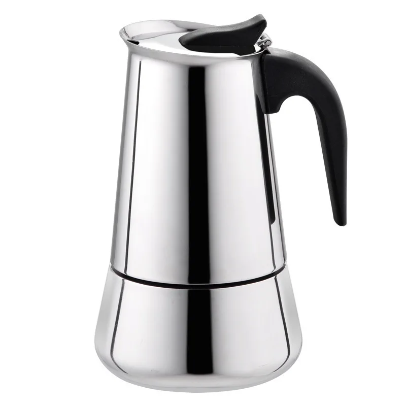 

300ml Stovetop Espresso Maker Stainless Steel Italian Coffee Moka Pot Induction-Capable Coffee Machine Cafe Percolator Maker