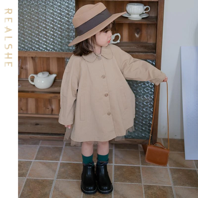 Kids Windbreaker 2023 New Autumn Girl Toddler Trench Solid Patchwork Tulle Fashion Little Girl Jacket Loose Outfits
Kids Windbreaker 2023 New Autumn Girl Toddler Trench Solid Patchwork Tulle Fashion Little Girl Jacket Loose Outfits