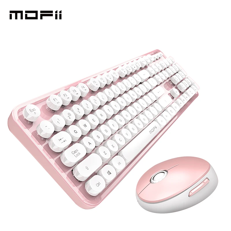 Mofii 2.4G Wireless Keyboard and Mouse Set Multimedia Roud Keycap Keyboard and Mouse Comb for Mac Laptop Notebook PC Girls Gift
Mofii 2.4G Wireless Keyboard and Mouse Set Multimedia Roud Keycap Keyboard and Mouse Comb for Mac Laptop Notebook PC Girls Gift