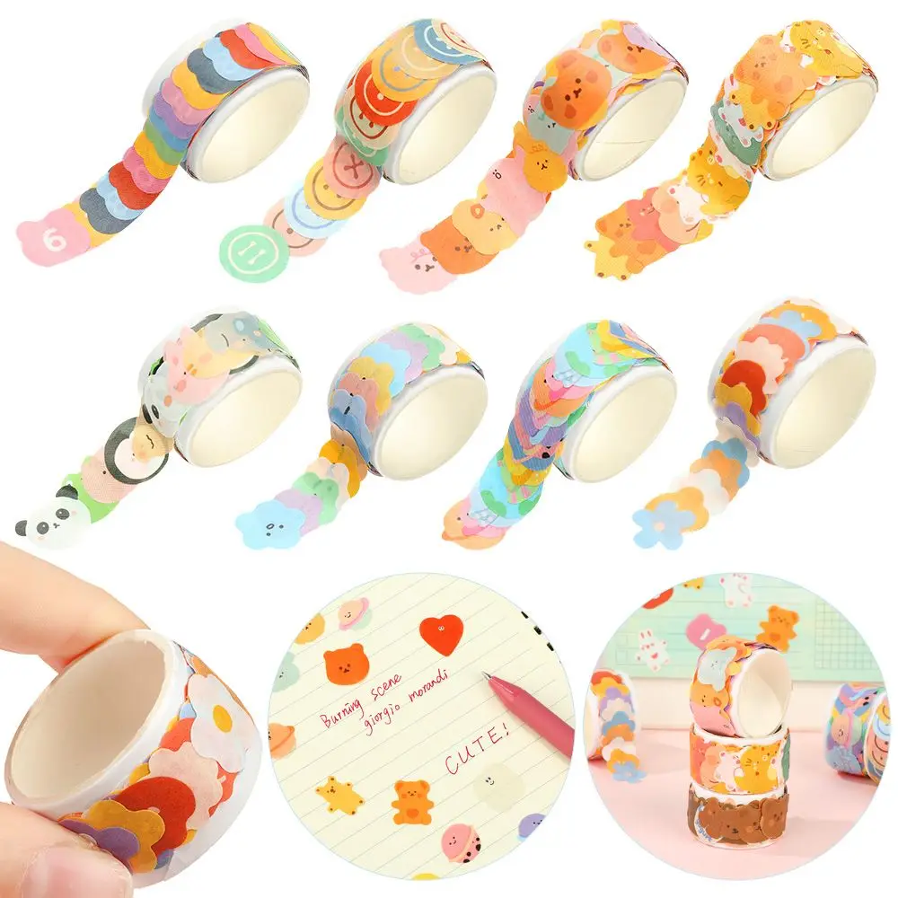 100 Pcs/Pack Cute Pattern Fruit Animals Face Dot Washi Stickers Round Stickers Dot Paper Tape For DIY Crafts Scrapbooking
100 Pcs/Pack Cute Pattern Fruit Animals Face Dot Washi Stickers Round Stickers Dot Paper Tape For DIY Crafts Scrapbooking