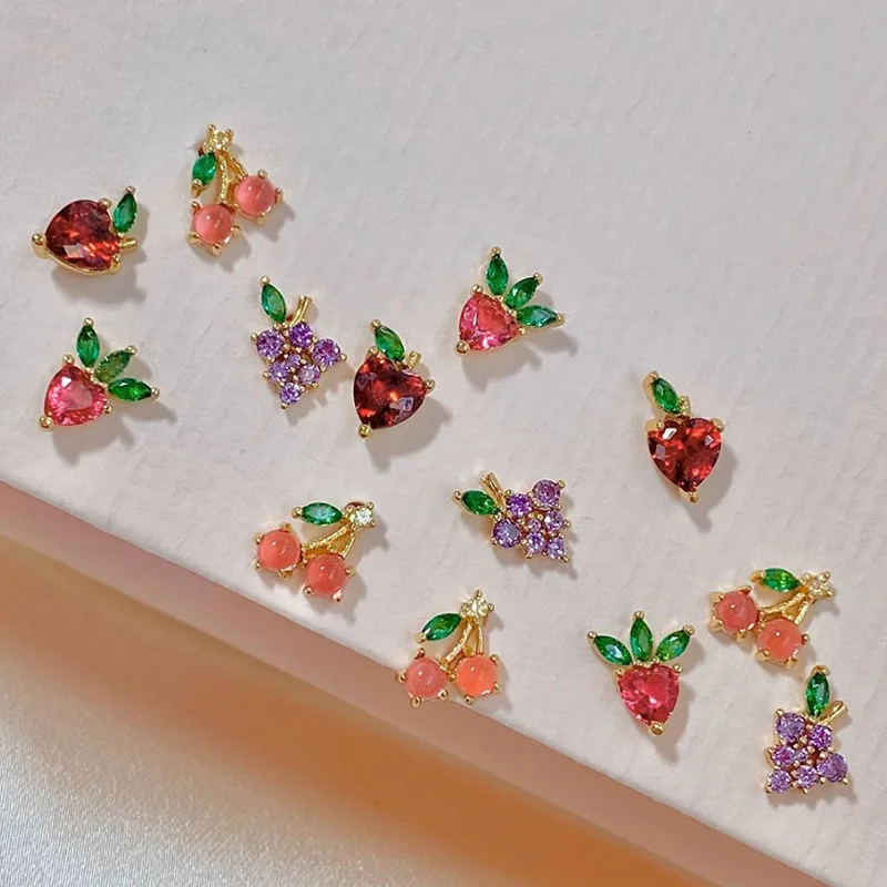 INS Wind Fruit Creative Girls Studs Colorful Mini Zircon Earrings Simple Trend Style Earrings For Women Fashion Jewelry Gifts
INS Wind Fruit Creative Girls Studs Colorful Mini Zircon Earrings Simple Trend Style Earrings For Women Fashion Jewelry Gifts