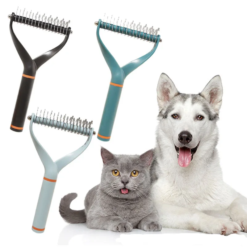 Hair Removal Comb for Dogs Cat Fur Trimming Dematting Deshedding Brush Grooming Tool For matted Long Hair Curly Pet
Hair Removal Comb for Dogs Cat Fur Trimming Dematting Deshedding Brush Grooming Tool For matted Long Hair Curly Pet