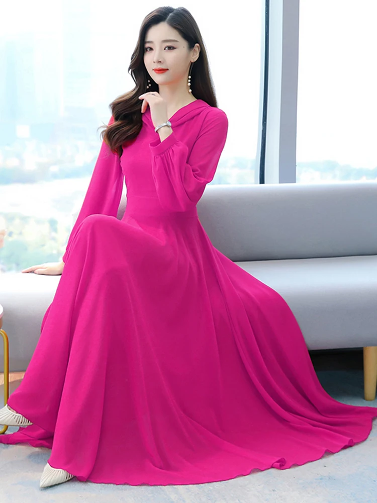 Women Clothing White Spring Autumn Long Sleeve Dress Blue Casual Maxi Beach Chic Elegant Red Tunics Chiffo Evening Dresses 2023
Women Clothing White Spring Autumn Long Sleeve Dress Blue Casual Maxi Beach Chic Elegant Red Tunics Chiffo Evening Dresses 2023