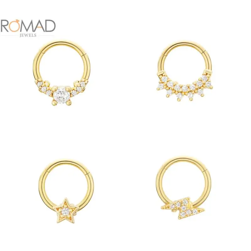 ROMAD 1PCS 925 Sterling Silver Cartilage Piercing Earrings For Women Simple Diamond Cartilage Earrings Wedding Jewelry Wholesale
ROMAD 1PCS 925 Sterling Silver Cartilage Piercing Earrings For Women Simple Diamond Cartilage Earrings Wedding Jewelry Wholesale
