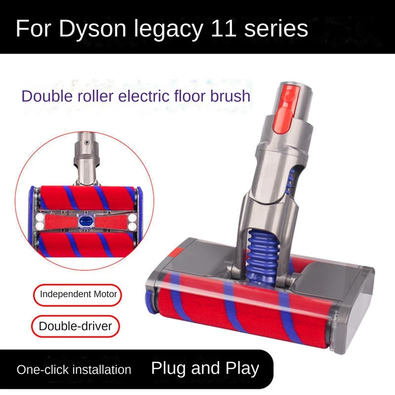 Аксессуары для Dyson V7 V8 V10 V11 серии, мягкая бархатная роликовая всасывающая головка, двойная роликовая щетка
Аксессуары для Dyson V7 V8 V10 V11 серии, мягкая бархатная роликовая всасывающая головка, двойная роликовая щетка
