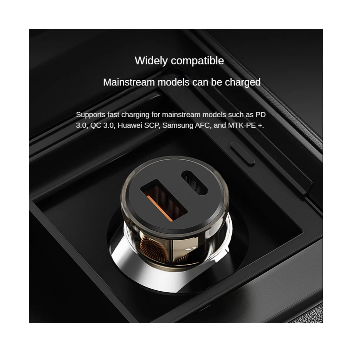 Transparent Car Charger USB Car Charger Quick Charge Qc4.0 Qc3.0 Qc Scp 3A Pd Type C 30W USB Charger(Transparent Blue)
Transparent Car Charger USB Car Charger Quick Charge Qc4.0 Qc3.0 Qc Scp 3A Pd Type C 30W USB Charger(Transparent Blue)