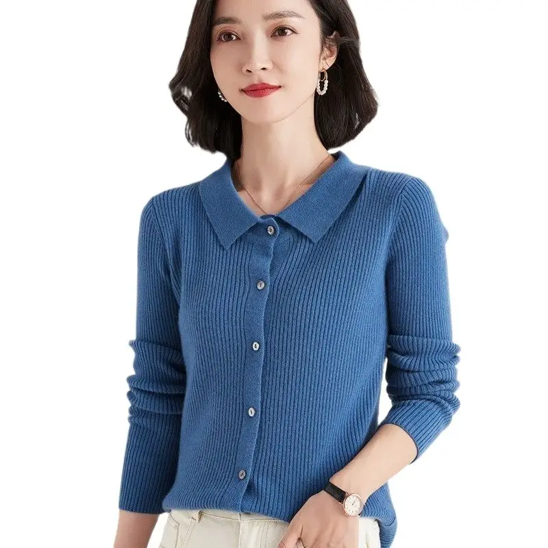 Polo Cardigan Sweater candy colors Autumn Spring Korean Fashion Style Knitted V Neck Solid For Women Casual Office Lady Loose
Polo Cardigan Sweater candy colors Autumn Spring Korean Fashion Style Knitted V Neck Solid For Women Casual Office Lady Loose