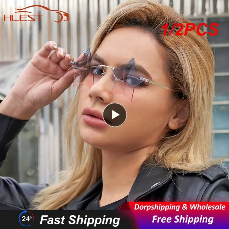 1/2PCS Rimless Star Shape Sunglasses Trendy Sun Glasses Party Glasses Funny Pentagram Eyewear Christmas Decoration Eyeglasses
1/2PCS Rimless Star Shape Sunglasses Trendy Sun Glasses Party Glasses Funny Pentagram Eyewear Christmas Decoration Eyeglasses