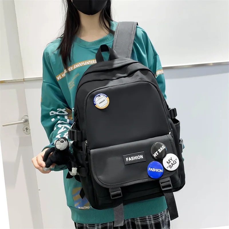 Women Unisex Fashion Backpack Nylon School Bags College Student 2022 New For Teenage Girls Casual Laptop Young Girls Bag
Women Unisex Fashion Backpack Nylon School Bags College Student 2022 New For Teenage Girls Casual Laptop Young Girls Bag