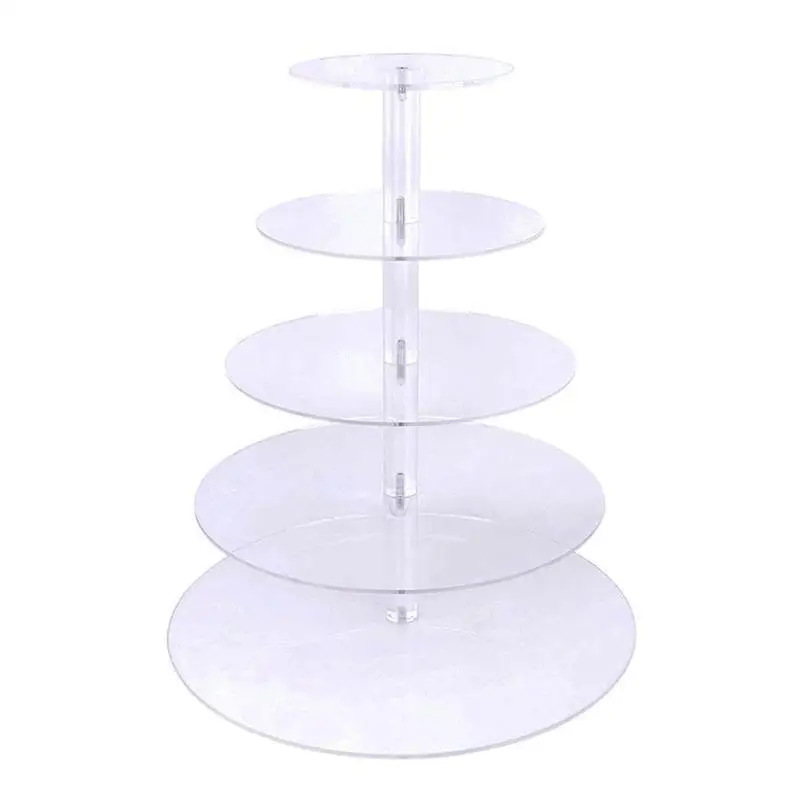 5 Layers Round Acrylic Cake Cupcake Display Stand Tray for Birthday / Anniversary / Wedding (Transparent)
5 Layers Round Acrylic Cake Cupcake Display Stand Tray for Birthday / Anniversary / Wedding (Transparent)